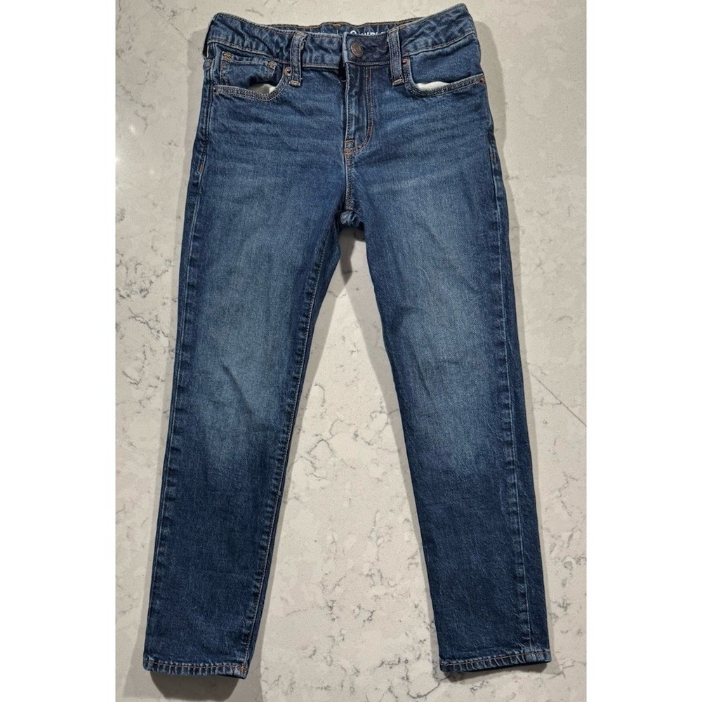 GAP Kids Jeans Girls 8 Blue Medium‎ Wash Cotton Stretch Comfort Casual Everyday